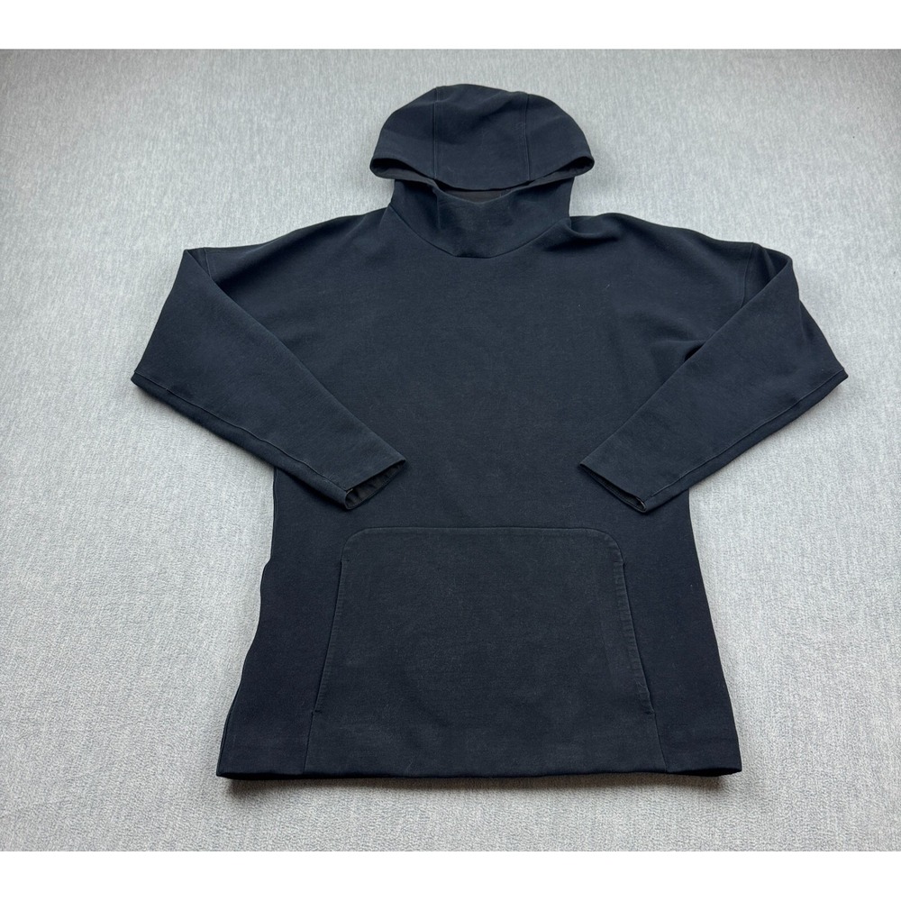 Gymshark Hoodie Mens Small Black Pullover Sweatshirt Fleece Activewear Fitness